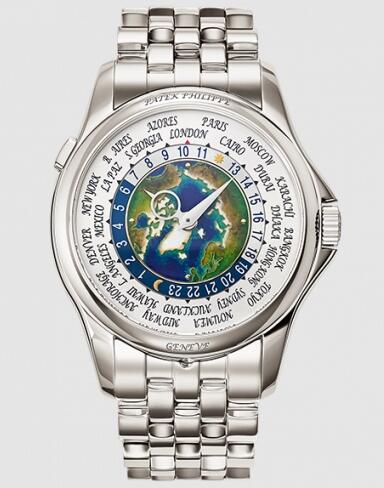 Replica Watch Patek Philippe World Time 5131/1 Platinum Earth 5131/1P-001